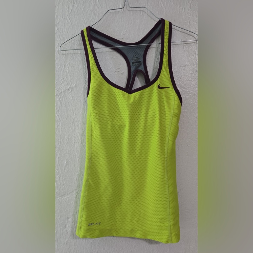 Nike Purple and Gray Dri-FIT Tank Top
